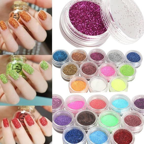 24 Color 3D Nail Art Decoration – Multi-Color Nail Accessories Set